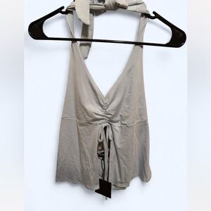 See You Monday Light Blue Halter top xl